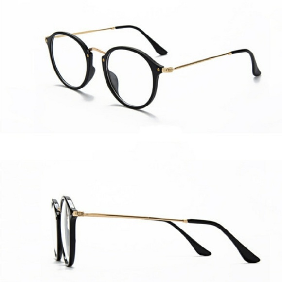 Matte Black & Gold Purple Tint Glasses - Picture 5 of 7